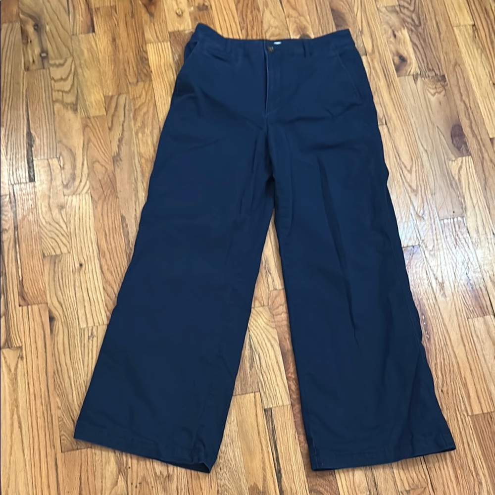 LOFT Blue Chinos with Classic Flat Front Design